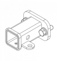 Z2-16 Адаптер-Переходник с фланцевого шара "F" под квадратное отверстие US-2" (50х50)2отв. (90)мм, под болт М16, Автос, Вес - 2,1 от магазина ФаркопРос